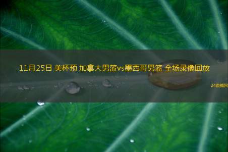 11月25日 美杯預(yù) 加拿大男籃vs墨西哥男籃 全場錄像回放