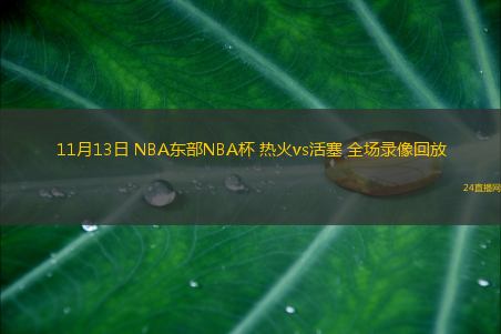 11月13日 NBA東部NBA杯 熱火vs活塞 全場錄像回放