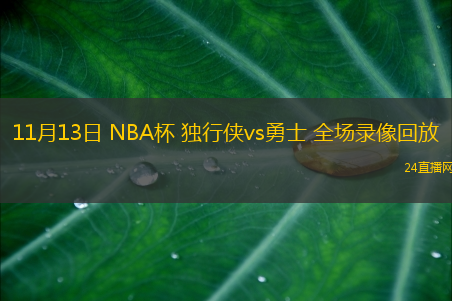 11月13日 NBA杯 獨行俠vs勇士 全場錄像回放